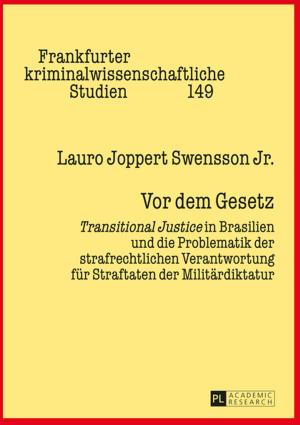 Cover of the book Vor dem Gesetz by Frédéric Schneider