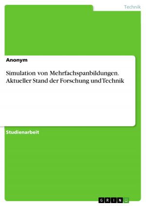 Cover of the book Simulation von Mehrfachspanbildungen. Aktueller Stand der Forschung und Technik by Sören Lindner