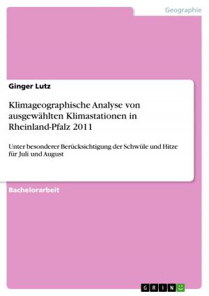 Cover of the book Klimageographische Analyse von ausgewählten Klimastationen in Rheinland-Pfalz 2011 by Artiom Chernyak