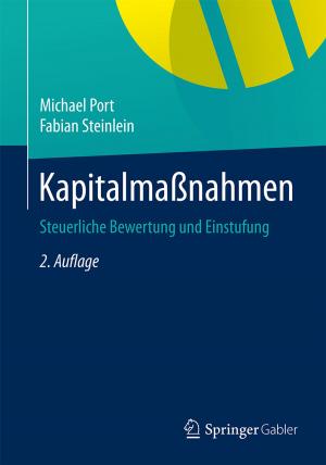 Cover of the book Kapitalmaßnahmen by Andreas Schmidt