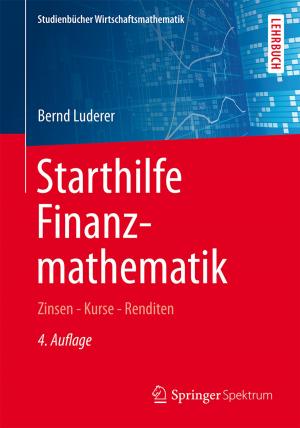 Cover of the book Starthilfe Finanzmathematik by Friedrich Glauner