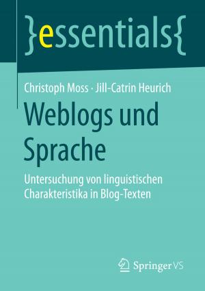 Cover of the book Weblogs und Sprache by Heiner Bubb, Klaus Bengler, Rainer E. Grünen, Mark Vollrath