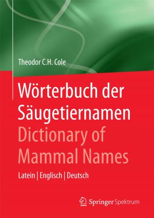 Cover of the book Wörterbuch der Säugetiernamen - Dictionary of Mammal Names by Gabriel Stux, Bruce Pomeranz
