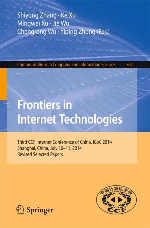 Cover of the book Frontiers in Internet Technologies by Jan Beran, Sucharita Ghosh, Rafal Kulik, Yuanhua Feng