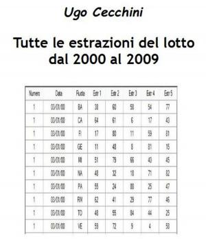 Cover of Tutte le estrazioni del lotto dal 2000 al 2009