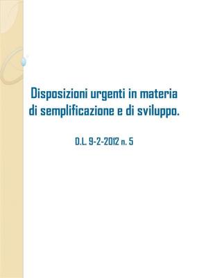 Book cover of Decreto semplificazioni
