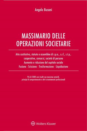 Cover of the book Massimario delle operazioni societarie by De Paolis Maurizio