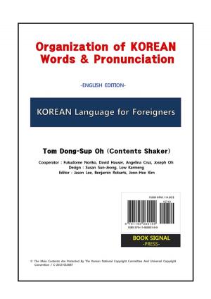 Cover of Organization of KOREAN Words & Pronunciation