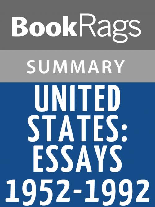 Cover of the book United States: Essays 1952-1992 by Gore Vidal Summary & Study Guide by BookRags, BookRags