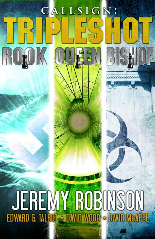 Cover of the book Callsign - Tripleshot (Jack Sigler Thrillers novella collection - Queen, Rook, and Bishop) by Jeremy Robinson, David Wood, David McAfee, Breakneck Media