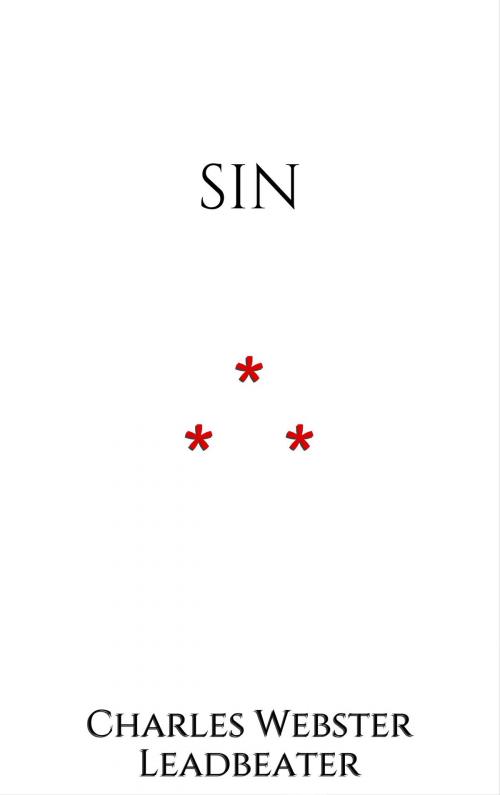 Cover of the book Sin by Charles Webster Leadbeater, Edition du Phoenix d'Or