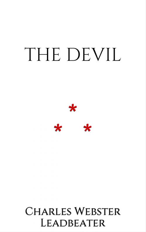 Cover of the book The Devil by Charles Webster Leadbeater, Edition du Phoenix d'Or