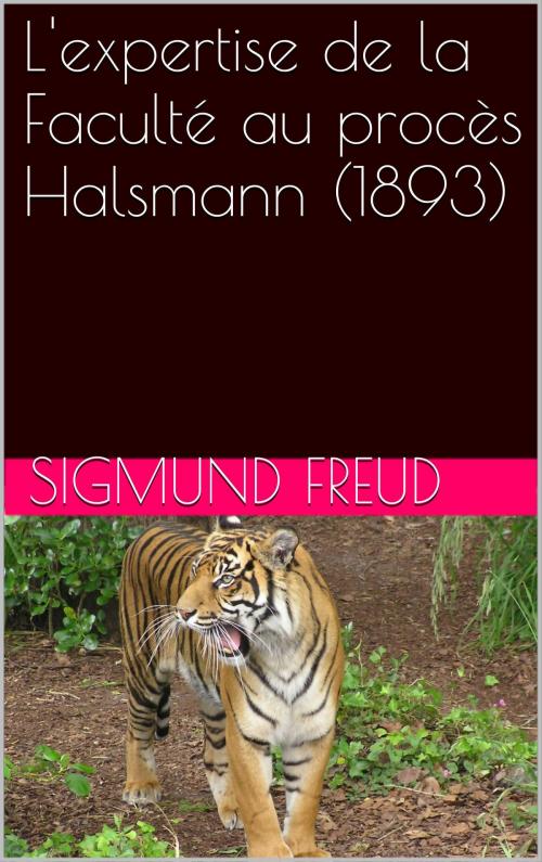 Cover of the book L'expertise de la Faculté au procès Halsmann (1893) by Sigmund Freud, NA