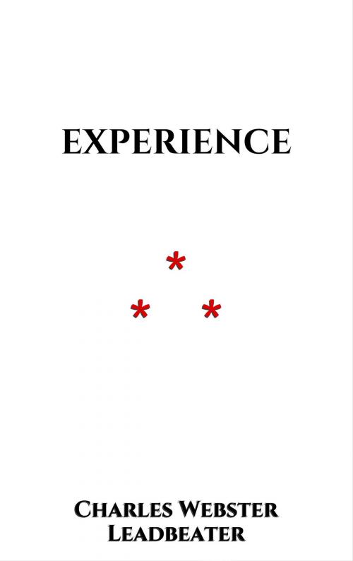 Cover of the book Experience by Charles Webster Leadbeater, Edition du Phoenix d'Or