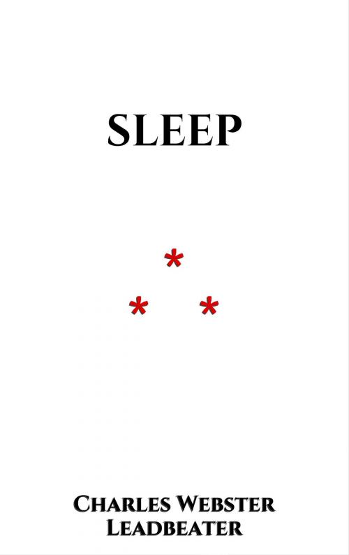 Cover of the book Sleep by Charles Webster Leadbeater, Edition du Phoenix d'Or