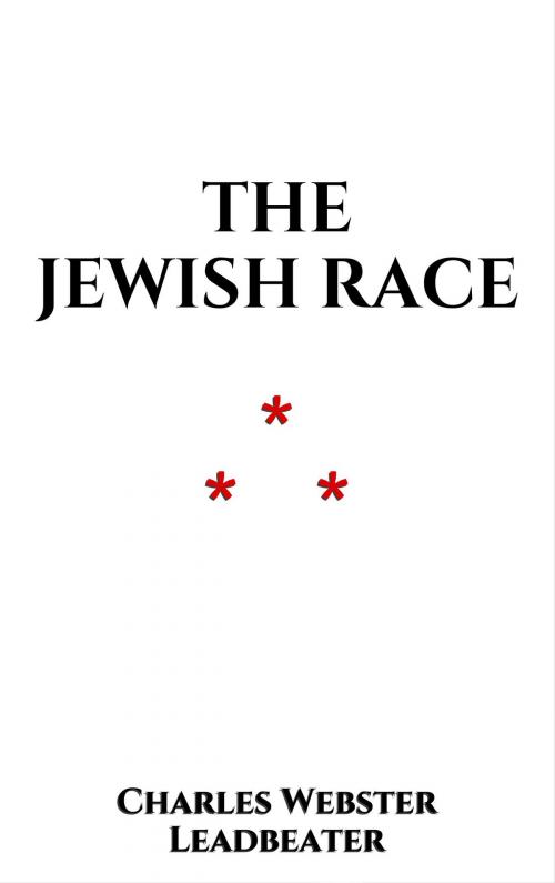 Cover of the book The Jewish Race by Charles Webster Leadbeater, Edition du Phoenix d'Or