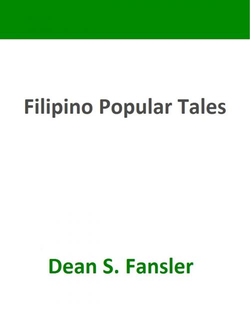 Cover of the book Filipino Popular Tales by Dean S. Fansler, Variety Books