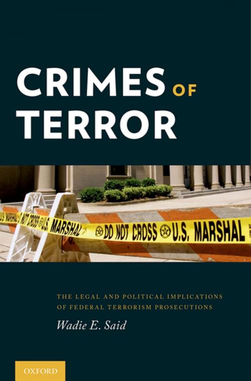 Cover of the book Crimes of Terror by Wadie E. Said, Oxford University Press