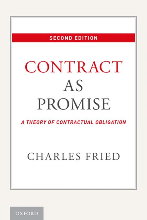 Cover of the book Contract as Promise by Charles Fried, Oxford University Press