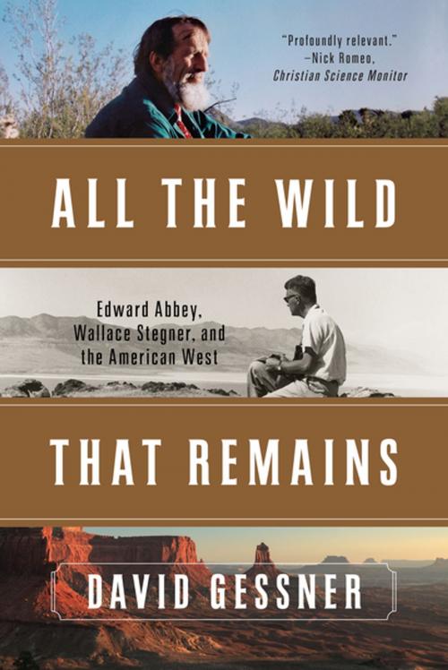 Cover of the book All The Wild That Remains: Edward Abbey, Wallace Stegner, and the American West by David Gessner, W. W. Norton & Company