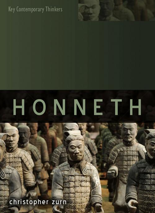 Cover of the book Axel Honneth by Christopher Zurn, Wiley