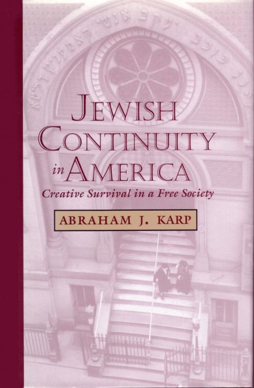 Cover of the book Jewish Continuity in America by Abraham J. Karp, University of Alabama Press