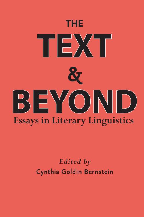 Cover of the book The Text and Beyond by , University of Alabama Press