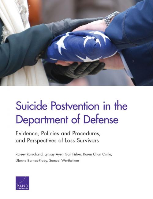 Cover of the book Suicide Postvention in the Department of Defense by Rajeev Ramchand, Lynsay Ayer, Gail Fisher, Karen Chan Osilla, Dionne Barnes-Proby, Samuel Wertheimer, RAND Corporation