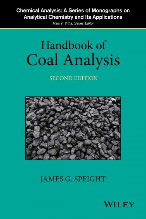 Cover of the book Handbook of Coal Analysis by James G. Speight, Wiley