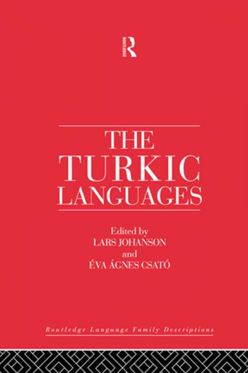 Cover of the book The Turkic Languages by Lars Johanson, Éva Ágnes Csató Johanson, Taylor and Francis