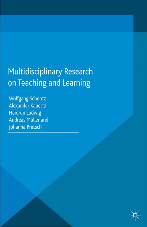 Cover of the book Multidisciplinary Research on Teaching and Learning by , Palgrave Macmillan UK