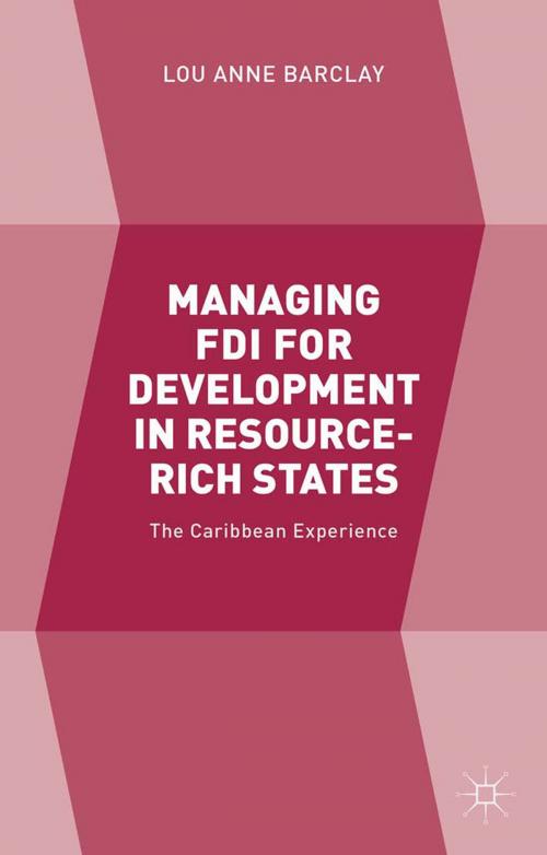 Cover of the book Managing FDI for Development in Resource-Rich States by L. Barclay, Palgrave Macmillan UK
