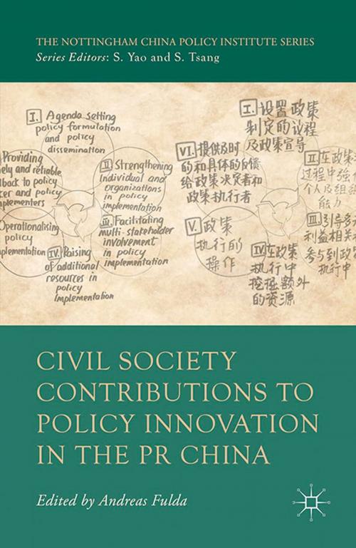 Cover of the book Civil Society Contributions to Policy Innovation in the PR China by A. Fulda, Palgrave Macmillan UK