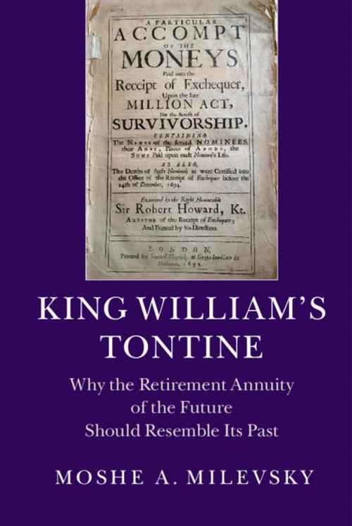 Cover of the book King William's Tontine by Moshe A. Milevsky, Cambridge University Press