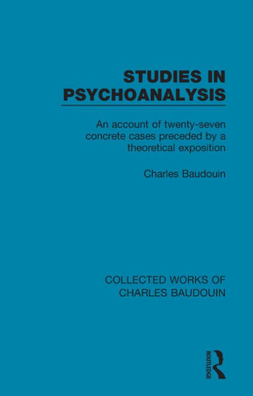 Cover of the book Studies in Psychoanalysis by Charles Baudouin, Taylor and Francis