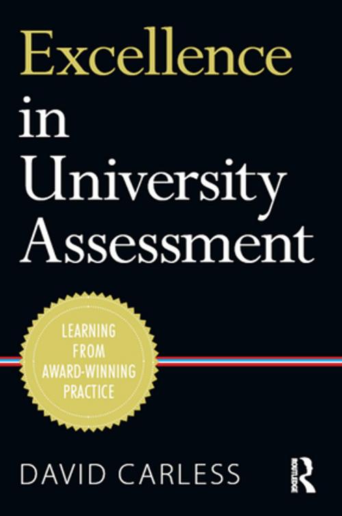 Cover of the book Excellence in University Assessment by David Carless, Taylor and Francis