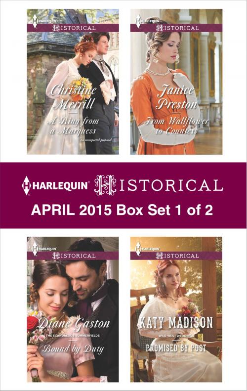 Cover of the book Harlequin Historical April 2015 - Box Set 1 of 2 by Christine Merrill, Diane Gaston, Kate Madison, Janice Preston, Harlequin