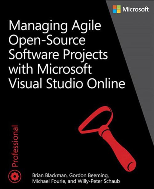 Cover of the book Managing Agile Open-Source Software Projects with Visual Studio Online by Brian Blackman, Gordon Beeming, Michael Fourie, Willy-Peter Schaub, Pearson Education