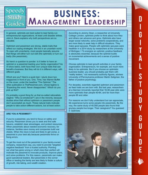 Cover of the book Business: Management Leadership (Speedy Study Guides) by Speedy Publishing, Speedy Publishing LLC
