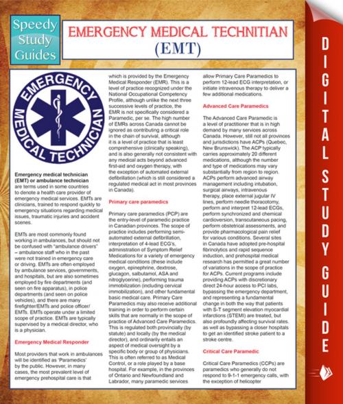 Cover of the book EMT- Emergency Medical Technician (Speedy Study Guides) by Speedy Publishing, Speedy Publishing LLC