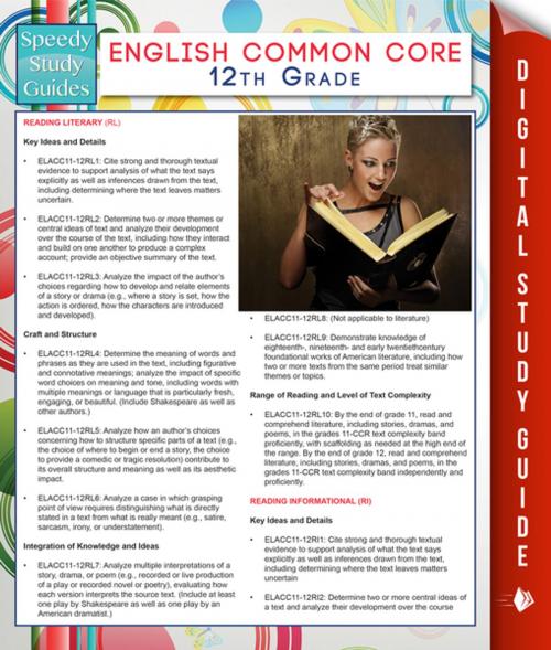 Cover of the book English Common Core 12th Grade (Speedy Study Guides) by Speedy Publishing, Speedy Publishing LLC