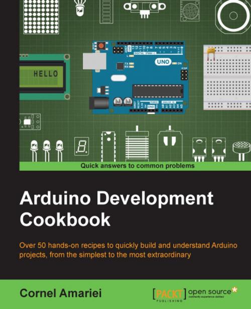 Cover of the book Arduino Development Cookbook by Cornel Amariei, Packt Publishing
