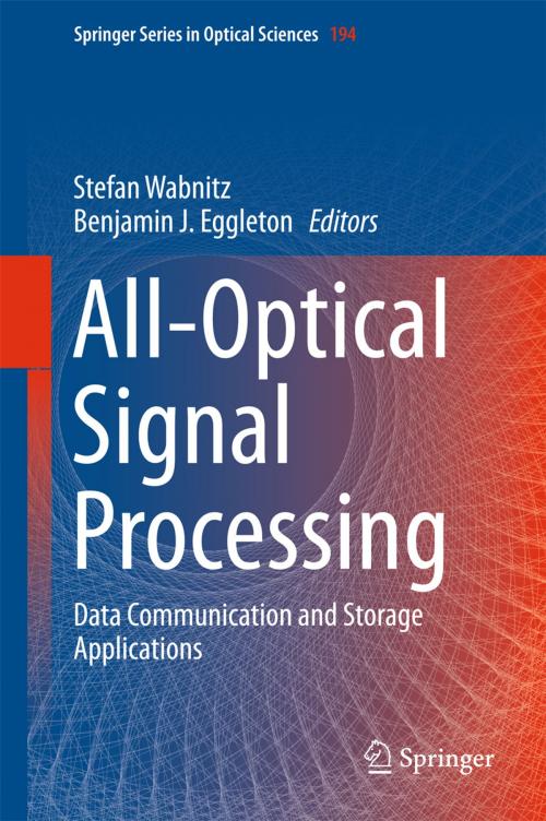 Cover of the book All-Optical Signal Processing by , Springer International Publishing