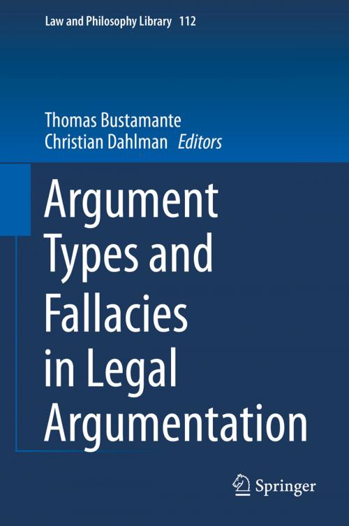 Cover of the book Argument Types and Fallacies in Legal Argumentation by , Springer International Publishing