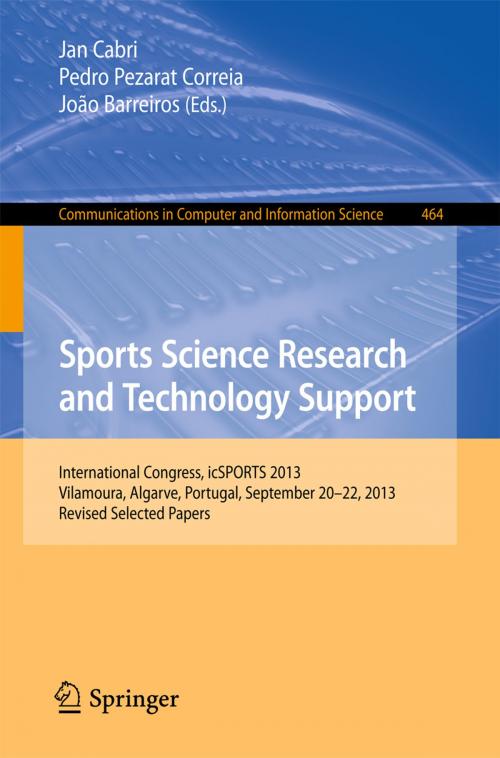 Cover of the book Sports Science Research and Technology Support by , Springer International Publishing