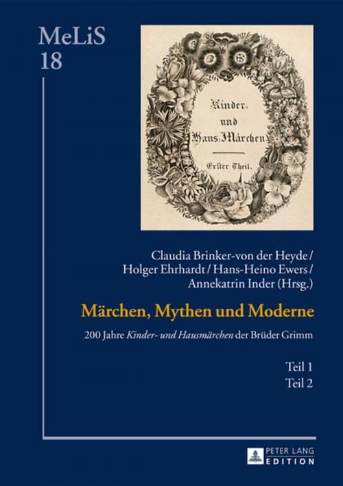 Cover of the book Maerchen, Mythen und Moderne by , Peter Lang