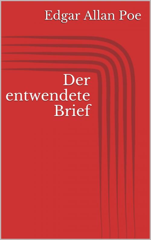Cover of the book Der entwendete Brief by Edgar Allan Poe, BoD E-Short