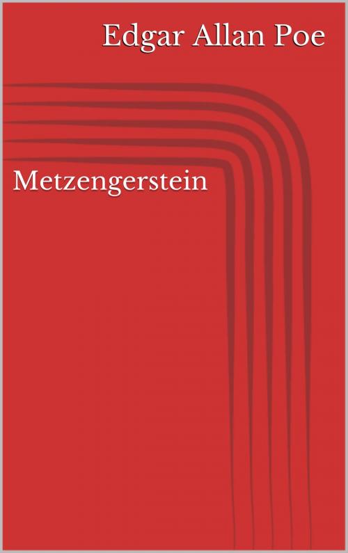 Cover of the book Metzengerstein by Edgar Allan Poe, BoD E-Short