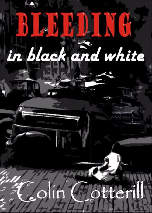 Cover of the book Bleeding in Black and White by Colin Cotterill, Proglen