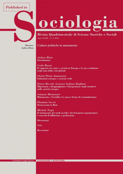 Cover of the book Mutamento e Socialità. Le nuove forme di comunitarismo by Arianna Montanari, Gangemi Editore
